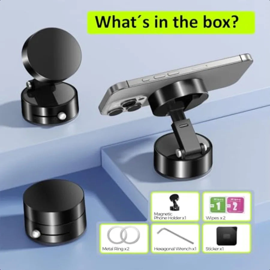 2025 NEW A3 N55 magnet 360 Rotatable Phone Holders for Your Car Vacuum Magnetic Car Phone Holder for Magsafe Suction Cup Phone